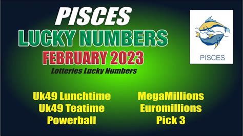 pisces lottery numbers